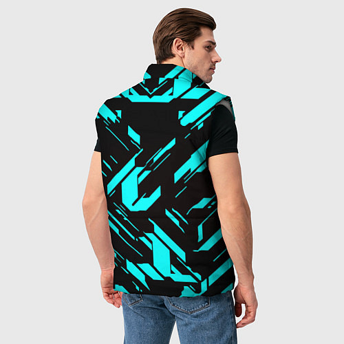 Мужской жилет Айзек стиль неоновый броня / 3D-Светло-серый – фото 4