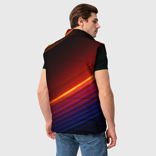 Мужской жилет Volvo neon gradient auto / 3D-Черный – фото 4