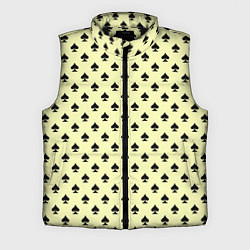 Мужской жилет Пиковая масть светло-жёлтый