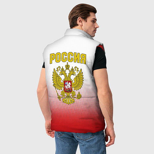 Мужской жилет Сборная России с точками / 3D-Красный – фото 4