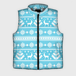 Мужской жилет Новый год ели и олени
