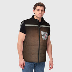 Мужской жилет Куртка Турбо из Слово пацана с кленовым листом, цвет: 3D-светло-серый — фото 2