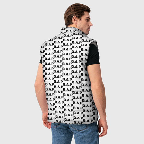 Мужской жилет BAP kpop steel pattern / 3D-Светло-серый – фото 4