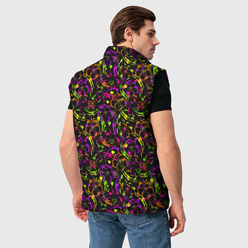 Мужской жилет Color bright pattern / 3D-Черный – фото 4