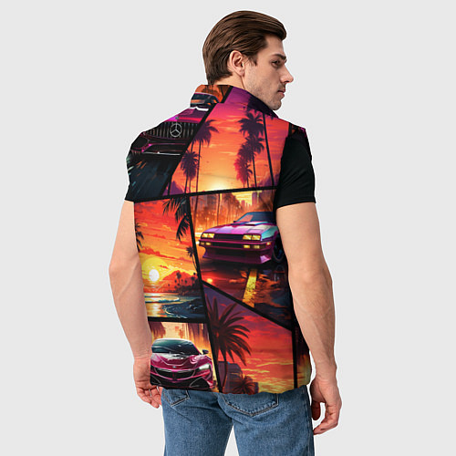 Мужской жилет GTA style art / 3D-Черный – фото 4
