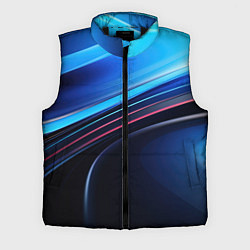 Мужской жилет Синяя и черная абстракция геометрическая