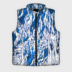 Мужской жилет Белый и синий узор