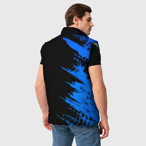 Мужской жилет BMW краски синие / 3D-Светло-серый – фото 4