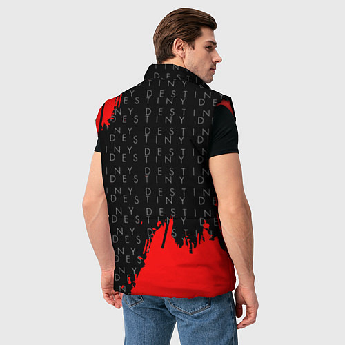 Мужской жилет Дестини паттерн шутер краски / 3D-Красный – фото 4