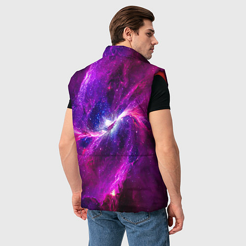 Мужской жилет Фантастическая галактика / 3D-Красный – фото 4