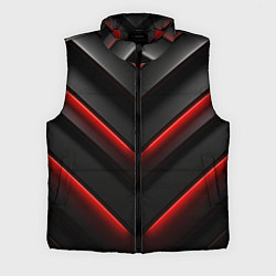 Мужской жилет Красное свечение на черном, цвет: 3D-красный