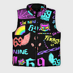 Мужской жилет 6ix9ine logo rap bend