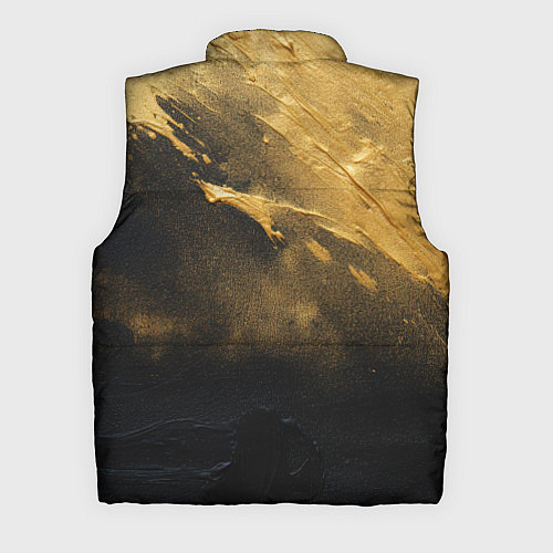 Мужской жилет Золотое напыление на черном / 3D-Светло-серый – фото 2
