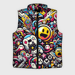 Мужской жилет Паттерн с играми, цвет: 3D-красный