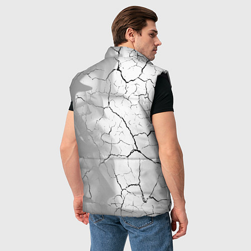 Мужской жилет Palworld glitch на светлом фоне по-вертикали / 3D-Черный – фото 4