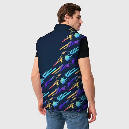 Мужской жилет Bayer 04 градиентные мячи / 3D-Черный – фото 4