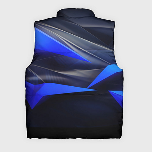 Мужской жилет Black and blue abstract background sport style / 3D-Светло-серый – фото 2