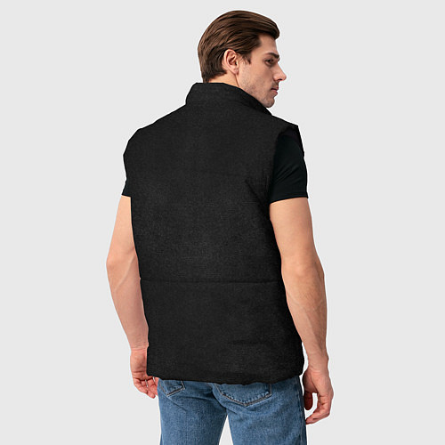 Мужской жилет Terminator first - leather jacket / 3D-Черный – фото 4