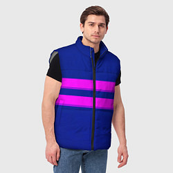 Мужской жилет Фриск frisk Undertale полосы, цвет: 3D-светло-серый — фото 2