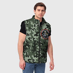 Мужской жилет Курим пляшем еб*шим камуфляж со скелетом музыканто, цвет: 3D-черный — фото 2