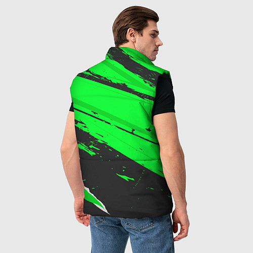 Мужской жилет PSV sport green / 3D-Черный – фото 4