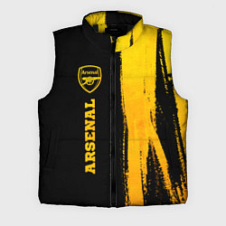 Мужской жилет Arsenal - gold gradient по-вертикали, цвет: 3D-черный