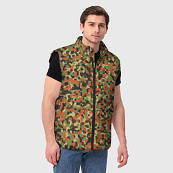 Мужской жилет Пятнистый камуфляжный паттерн, цвет: 3D-черный — фото 2