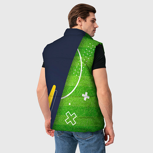 Мужской жилет Hoffenheim football field / 3D-Черный – фото 4