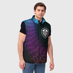 Мужской жилет Leeds United футбольная сетка, цвет: 3D-черный — фото 2