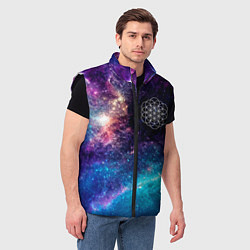 Мужской жилет Coldplay space rock, цвет: 3D-черный — фото 2
