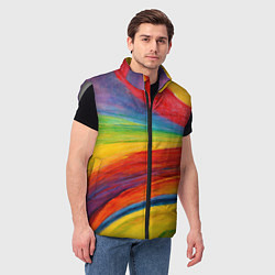 Мужской жилет Рисунок масляной пастелью, цвет: 3D-светло-серый — фото 2
