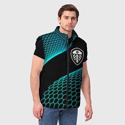 Мужской жилет Leeds United football net, цвет: 3D-черный — фото 2