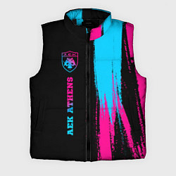 Мужской жилет AEK Athens - neon gradient по-вертикали, цвет: 3D-черный