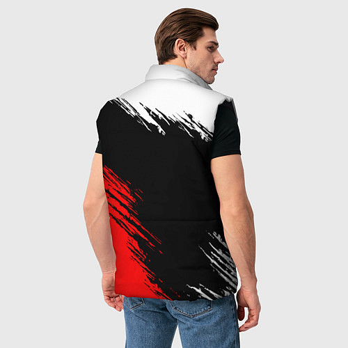 Мужской жилет Самурай лого - киберпанк 2077 / 3D-Черный – фото 4