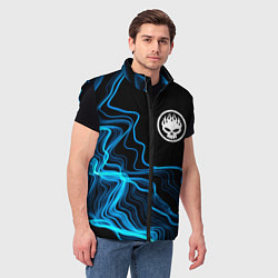 Мужской жилет The Offspring sound wave, цвет: 3D-черный — фото 2