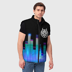 Мужской жилет Disturbed эквалайзер, цвет: 3D-черный — фото 2