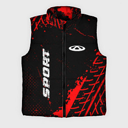 Мужской жилет Chery red sport tires, цвет: 3D-черный