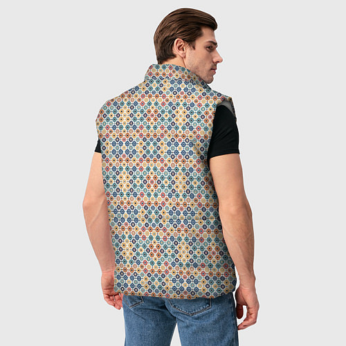Мужской жилет Марокканский узор / 3D-Светло-серый – фото 4