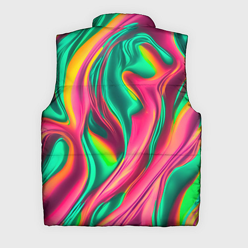 Мужской жилет Неоновый голографик / 3D-Светло-серый – фото 2