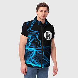 Мужской жилет The Killers sound wave, цвет: 3D-черный — фото 2