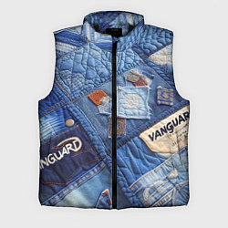 Мужской жилет Vanguard jeans patchwork - ai art