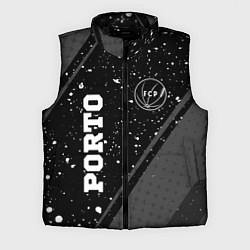 Мужской жилет Porto sport на темном фоне вертикально, цвет: 3D-черный