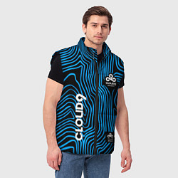 Мужской жилет Cloud9 - weather pattern, цвет: 3D-черный — фото 2