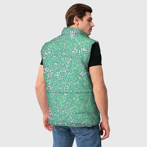 Мужской жилет Текстура изумрудный / 3D-Черный – фото 4