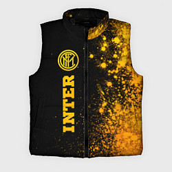 Мужской жилет Inter - gold gradient по-вертикали, цвет: 3D-черный