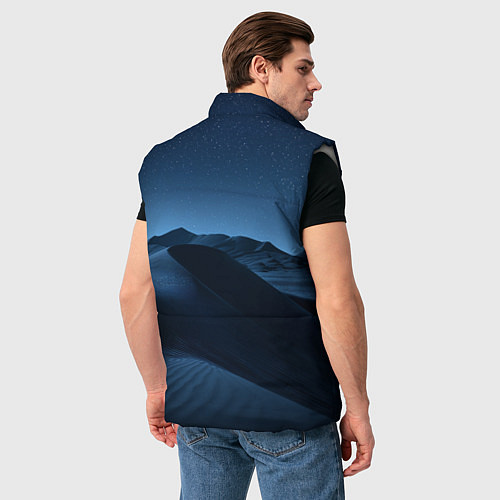 Мужской жилет Дюна - звездное небо / 3D-Светло-серый – фото 4