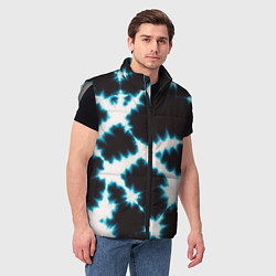 Мужской жилет Тёмно синий тай дай, цвет: 3D-светло-серый — фото 2