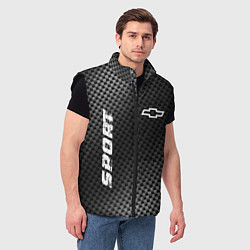 Мужской жилет Chevrolet sport carbon, цвет: 3D-черный — фото 2