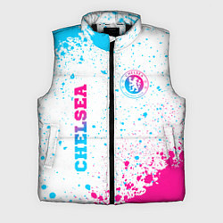 Мужской жилет Chelsea neon gradient style вертикально, цвет: 3D-черный