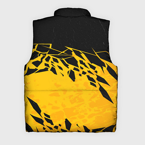 Мужской жилет KTM - оранжевые разломы / 3D-Светло-серый – фото 2